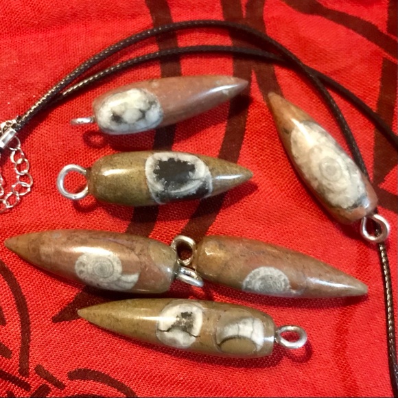 COPY - Fossil Orthoceras Pendant Wisdom Transform… - Picture 2 of 2